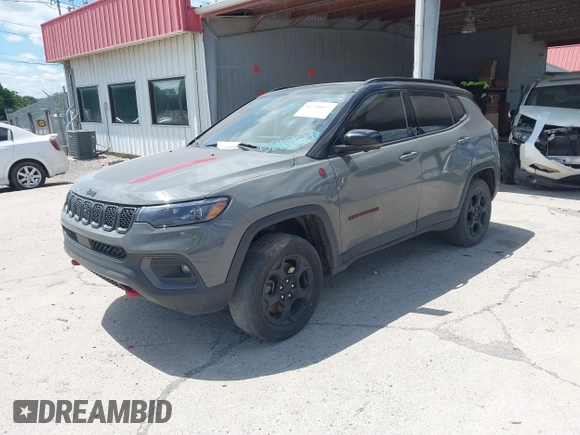 2023 Jeep Compass Trailhawk с VIN 3C4NJDDN5PT526220, выставлен на аукционе IAAI как лот 42236827 с пробегом 73 104 миль миль и . История ставок и продаж доступна на DreamBid. Изображение 17.