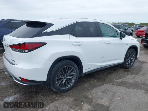 2021 Lexus RX with VIN 2T2YGMDA3MC062783, listed as a IAAI auction lot 40504359 with 34,319 mi miles. Bid and sale history available at carsss.com. Image 4.