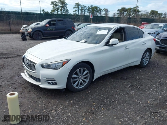 2014 Infiniti Q50 Premium with VIN JN1BV7AR9EM701624, listed as a IAAI auction lot 41711699 with 119,418 mi miles. Bid and sale history available at carsss.com. Image 21.