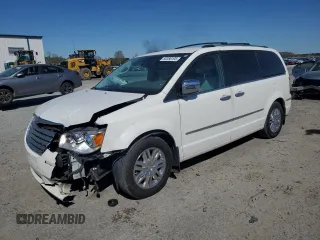 2010 Chrysler Town & Country Limited with VIN 2A4RR7DXXAR398851, listed as a Copart auction lot 50356105 with 181,565 mi miles and Salvage Title. Bid and sale history available at carsss.com. Image 1.