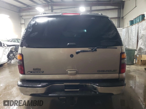 2001 Chevrolet Tahoe LT z VIN 1GNEK13T91R189425, wystawiony jako Copart lot #65714474 z przebiegiem 238 233 mil mil oraz Nie do naprawy • Non repairable. Historia ofert i sprzedaży dostępna na DreamBid. Obrazek 6.