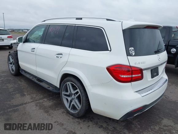 2017 Mercedes-Benz GLS 550 with VIN 4JGDF7DE2HA791695, listed as a IAAI auction lot 42507278 with 185,884 mi miles and . Bid and sale history available at DreamBid. Image 3.