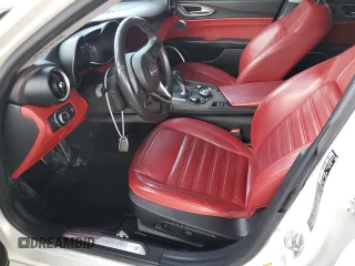 2018 Alfa Romeo Giulia Ti Sport with VIN ZARFAECN7J7564089, listed as a Copart auction lot 69400594 with 75,000 mi miles and Salvage Title. Bid and sale history available at carsss.com. Image 7.