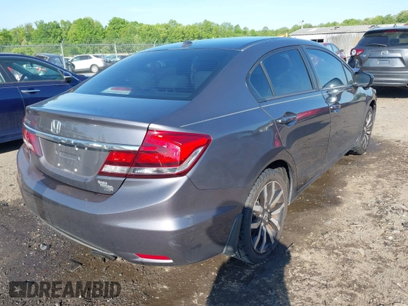 2014 Honda Civic EX-L with VIN 2HGFB2F92EH546440, listed as a IAAI auction lot 42116196 with 176,535 mi miles and . Bid and sale history available at DreamBid. Image 4.