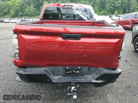 2024 Chevrolet Colorado 4WD Trail Boss with VIN 1GCPTEEK5R1271947, listed as a Copart auction lot 61806975 with 7,454 mi miles and Salvage title. Bid and sale history available at DreamBid. Image 6.