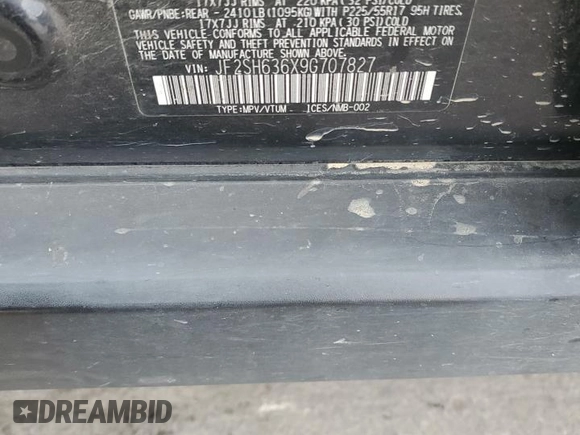 2009 Subaru Forester X with VIN JF2SH636X9G707827, listed as a Copart auction lot 76269184 with 94,051 mi miles and Salvage title. Bid and sale history available at DreamBid. Image 16.