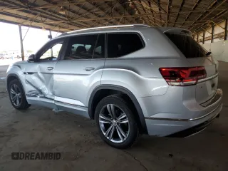 2019 Volkswagen Atlas SEL R-Line with VIN 1V2RR2CA3KC552024, listed as a Copart auction lot 55373015 with 110,655 mi miles and Salvage title. Bid and sale history available at DreamBid. Image 2.