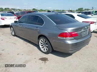 2008 BMW 7 Series 750Li with VIN WBAHN83568DT78271, listed as a IAAI auction lot 42048031 with 160,065 mi miles and . Bid and sale history available at carsss.com. Image 3.