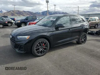 2021 Audi SQ5 Prestige with VIN WA1C4AFYXM2035346, listed as a Copart auction lot 43624525 with 28,526 mi miles and Salvage title. Bid and sale history available at DreamBid. Image 1.
