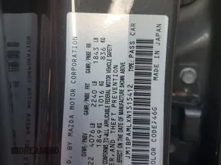 2022 Mazda Mazda3 Hatchback Premium with VIN JM1BPAMLXN1515412, listed as a Copart auction lot 74356564 with 0 mi miles and Salvage Title. Bid and sale history available at carsss.com. Image 14.