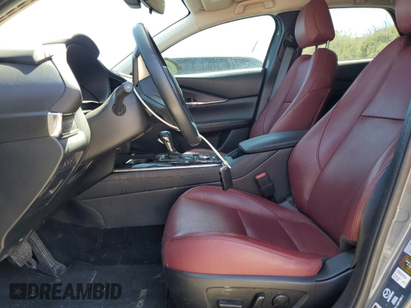 2023 Mazda CX-30 S Carbon Edition with VIN 3MVDMBCM1PM524019, listed as a Copart auction lot 57079355 with 46,737 mi miles and Salvage title. Bid and sale history available at DreamBid. Image 7.