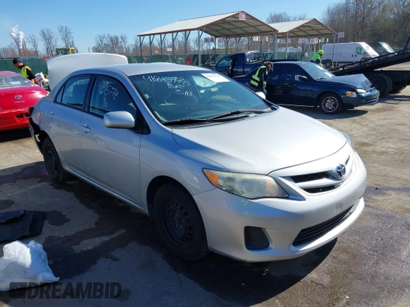 2011 Toyota Corolla L with VIN 2T1BU4EE9BC597358, listed as a IAAI auction lot 41815778 with 142,747 mi miles. Bid and sale history available at carsss.com. Image 1.