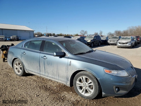 2010 Lincoln MKS with VIN 1LNHL9DR7AG615897, listed as a Copart auction lot 87606245 with 215353 miles and Salvage Title. Bid and sale history available at carsss.com. Image 4.