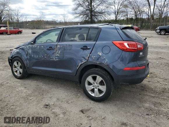2012 Kia Sportage LX with VIN KNDPBCA26C7227327, listed as a Copart auction lot 53159915 with Not provided miles and Salvage title. Bid and sale history available at DreamBid. Image 2.