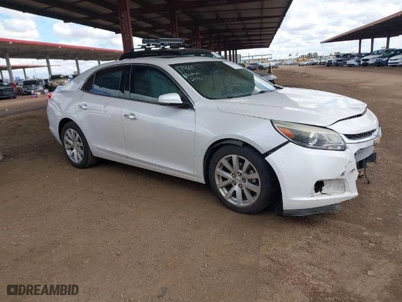 2015 Chevrolet Malibu LTZ with VIN 1G11F5SL7FF223688, listed as a IAAI auction lot 41756239 with 124,823 mi miles. Bid and sale history available at carsss.com. Image 1.