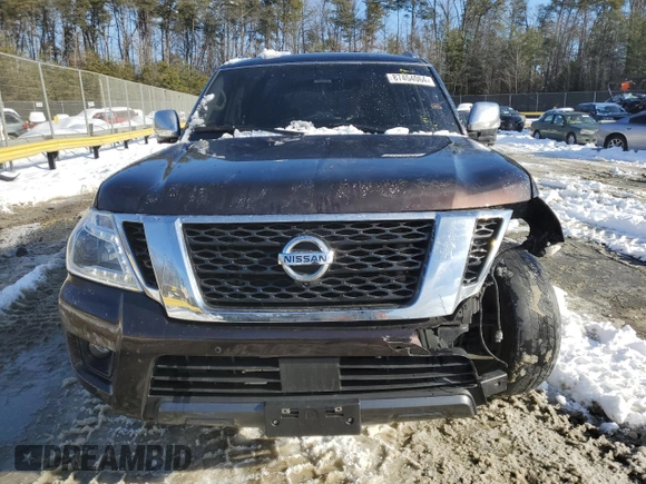 2020 Nissan Armada SL with VIN JN8AY2NCXL9619950, listed as a Copart auction lot 87454064 with 112,086 mi miles and Salvage Title. Bid and sale history available at carsss.com. Image 5.
