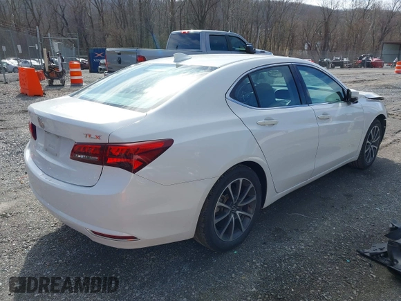2016 Acura TLX V6 with VIN 19UUB2F30GA006203, listed as a IAAI auction lot 41489757 with 37,403 mi miles. Bid and sale history available at carsss.com. Image 4.