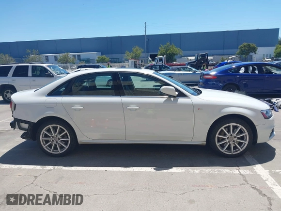 2014 Audi A4 Premium Plus with VIN WAUFFAFL6EN007719, listed as a IAAI auction lot 42530090 with 91,546 mi miles and . Bid and sale history available at DreamBid. Image 14.