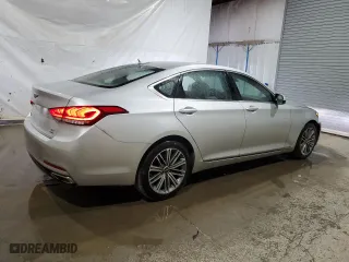 2018 Genesis G80 3.8L with VIN KMHGN4JE9JU248917, listed as a Copart auction lot 55660754 with 107,631 mi miles. Bid and sale history available at carsss.com. Image 3.