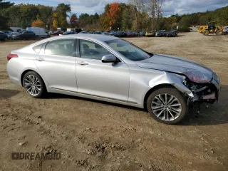 2017 Genesis G80 3.8L with VIN KMHGN4JE2HU201321, listed as a Copart auction lot 75986504 with 79,064 mi miles and Salvage Title. Bid and sale history available at carsss.com. Image 4.