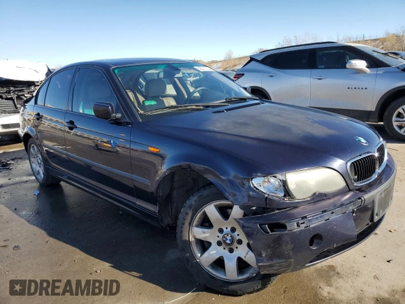 2005 BMW 3 Series 325xi with VIN WBAEU33455PR17327, listed as a Copart auction lot 80073734 with 177,760 mi miles and Salvage Title. Bid and sale history available at carsss.com. Image 4.