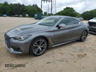 2018 Infiniti Q60 Luxe with VIN JN1CV7EK9JM200535, listed as a Copart auction lot 54583145 with 44,048 mi miles and Salvage Title. Bid and sale history available at carsss.com. Image 1.