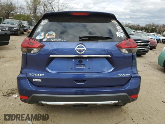 2020 Nissan Rogue S with VIN 5N1AT2MVXLC725150, listed as a Copart auction lot 47430394 with 41,336 mi miles and Salvage Title. Bid and sale history available at DreamBid. Image 6.