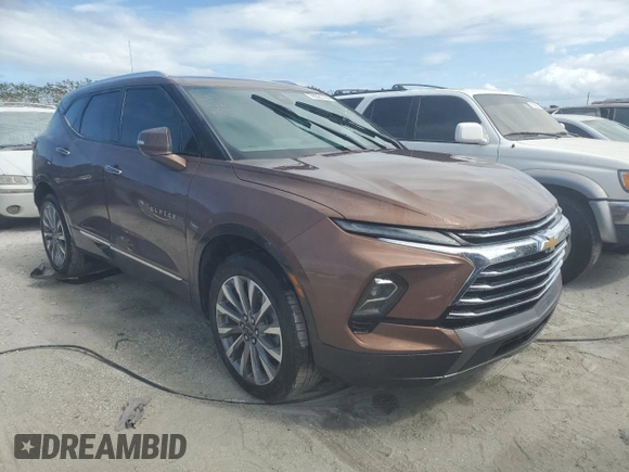 2023 Chevrolet Blazer Premier with VIN 3GNKBFR45PS122021, listed as a Copart auction lot 76521744 with Not provided miles and Non repairable. Bid and sale history available at DreamBid. Image 4.