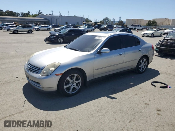 2004 Infiniti G35 w/Leather with VIN JNKCV51F84M704944, listed as a Copart auction lot 52236215 with 168,207 mi miles and Clean Title. Bid and sale history available at DreamBid. Image 1.