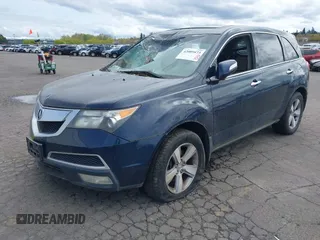 2011 Acura MDX Tech Pkg with VIN 2HNYD2H67BH510866, listed as a IAAI auction lot 42009473 with 1 mi miles. Bid and sale history available at carsss.com. Image 2.