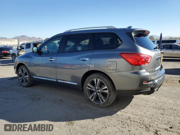 2020 Nissan Pathfinder Platinum with VIN 5N1DR2DMXLC603150, listed as a Copart auction lot 80942914 with 77,848 mi miles and Salvage Title. Bid and sale history available at carsss.com. Image 2.