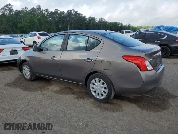 2012 Nissan Versa S with VIN 3N1CN7AP4CL827013, listed as a Copart auction lot 53342115 with 127,507 mi miles and Salvage Title. Bid and sale history available at carsss.com. Image 2.