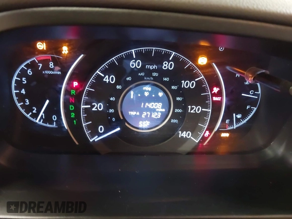 2013 Honda CR-V EX-L with VIN 5J6RM4H72DL009852, listed as a IAAI auction lot 42001091 with 114,008 mi miles and . Bid and sale history available at DreamBid. Image 7.