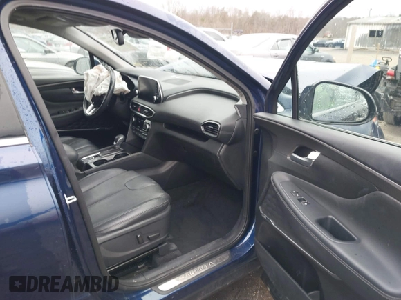 2020 Hyundai Santa Fe Limited with VIN 5NMS5CAA6LH276416, listed as a IAAI auction lot 41507669 with 54,887 mi miles. Bid and sale history available at carsss.com. Image 5.