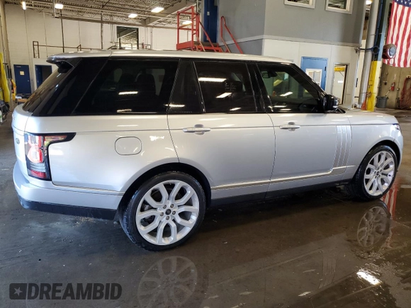 2014 Land Rover Range Rover with VIN SALGR2VF8EA127358, listed as a Copart auction lot 62943025 with 105,186 mi miles and Clean title. Bid and sale history available at DreamBid. Image 3.