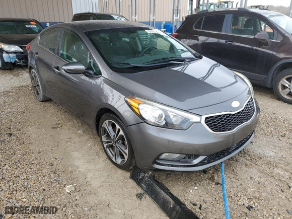 2014 Kia Forte EX with VIN KNAFX4A8XE5076415, listed as a Copart auction lot 50008265 with 123,643 mi miles and Clean Title. Bid and sale history available at carsss.com. Image 4.