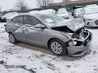 2022 Hyundai Accent SE with VIN 3KPC24A6XNE169846, listed as a IAAI auction lot 41310248 with 1 mi miles. Bid and sale history available at carsss.com. Image 1.