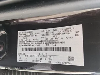 2018 Ford F-150 XL with VIN 1FTEW1EP7JKF37065, listed as a Copart auction lot 50697525 with 96,566 mi miles and Clean Title. Bid and sale history available at DreamBid. Image 12.