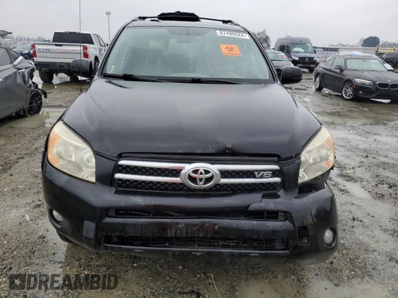 2007 Toyota RAV4 Limited with VIN JTMZK31V076005574, listed as a Copart auction lot 87490524 with 0 mi miles and Salvage Title. Bid and sale history available at carsss.com. Image 5.