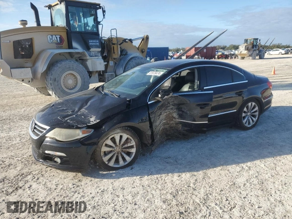 2010 Volkswagen CC Sport with VIN WVWNN7ANXAE553026, listed as a Copart auction lot 81978474 with 0 mi miles and Salvage Title. Bid and sale history available at carsss.com. Image 1.