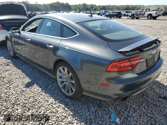 2015 Audi A7 3.0 Prestige with VIN WAU2GAFC4FN015153, listed as a Copart auction lot 60092214 with Not Provided miles and Salvage Title. Bid and sale history available at carsss.com. Image 2.