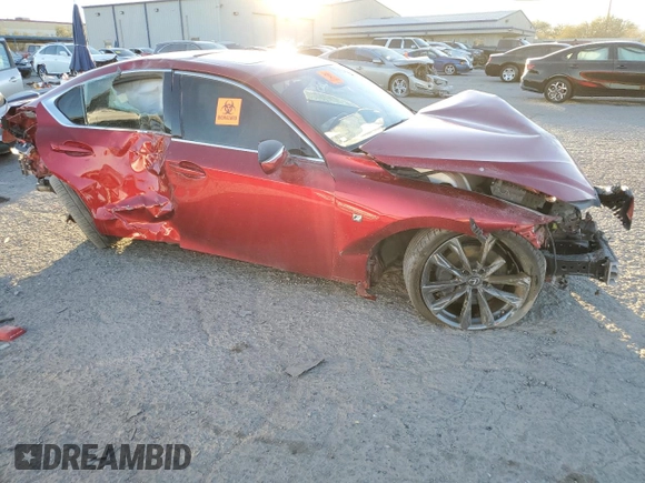 2022 Lexus IS 350 F Sport with VIN JTHGZ1B29N5050980, listed as a Copart auction lot 87334584 with Not provided miles and Salvage title. Bid and sale history available at DreamBid. Image 4.