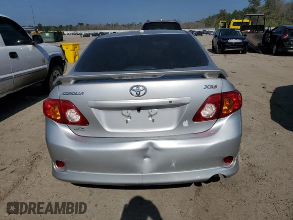 2009 Toyota Corolla XRS with VIN 2T1BE40E49C027816, listed as a Copart auction lot 44138545 with 165,071 mi miles and Salvage Title. Bid and sale history available at carsss.com. Image 6.