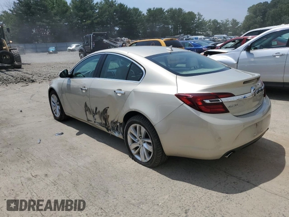 2014 Buick Regal Premium I with VIN 2G4GP5EX3E9322525, listed as a Copart auction lot 60653634 with 106,349 mi miles and Salvage Title. Bid and sale history available at DreamBid. Image 2.