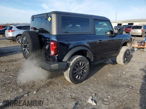 2021 Ford Bronco с VIN 1FMDE5AP2MLB02587, выставлен на аукционе Copart как лот 45328285 с пробегом 50 327 миль миль и Списание • Salvage title. История ставок и продаж доступна на DreamBid. Изображение 3.