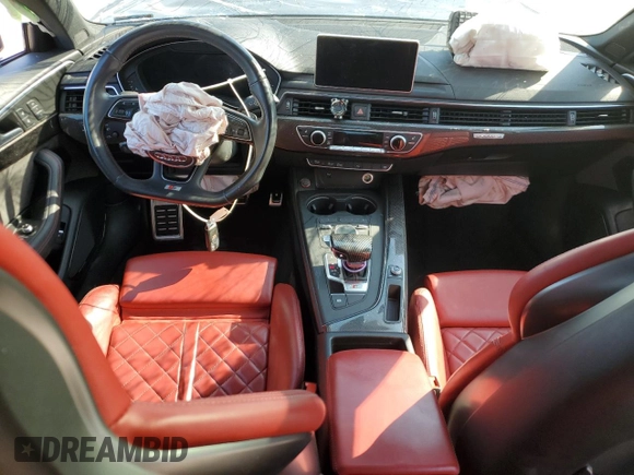 2018 Audi S4 Premium Plus with VIN WAUB4AF48JA120568, listed as a Copart auction lot 60743874 with 69,860 mi miles and Salvage Title. Bid and sale history available at carsss.com. Image 8.