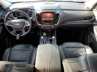 2018 Chevrolet Traverse Premier with VIN 1GNEVJKW5JJ152423, listed as a Copart auction lot 51202685 with 124,673 mi miles and Salvage Title. Bid and sale history available at DreamBid. Image 8.