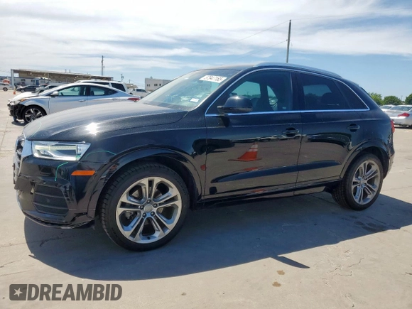 2016 Audi Q3 Premium Plus with VIN WA1BFCFS5GR023114, listed as a Copart auction lot 57947165 with 55,079 mi miles and Salvage title. Bid and sale history available at DreamBid. Image 1.