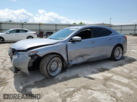 2015 Acura TLX Technology with VIN 19UUB3F55FA002721, listed as a Copart auction lot 55875264 with 90,083 mi miles and Salvage title. Bid and sale history available at DreamBid. Image 1.