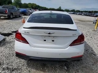 2019 Genesis G70 2.0T Advanced with VIN KMTG34LA2KU023553, listed as a Copart auction lot 57225804 with 71,266 mi miles and Salvage Title. Bid and sale history available at carsss.com. Image 6.